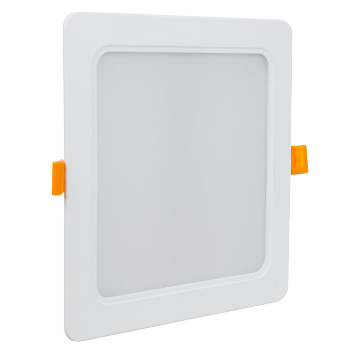 Maclean MCE374 S/MCE379 S Plaque de plafond LED encastrée SLIM 18W blanc neutre 4000K 170x170x26mm 1800lm + adaptateur pour montage en surface