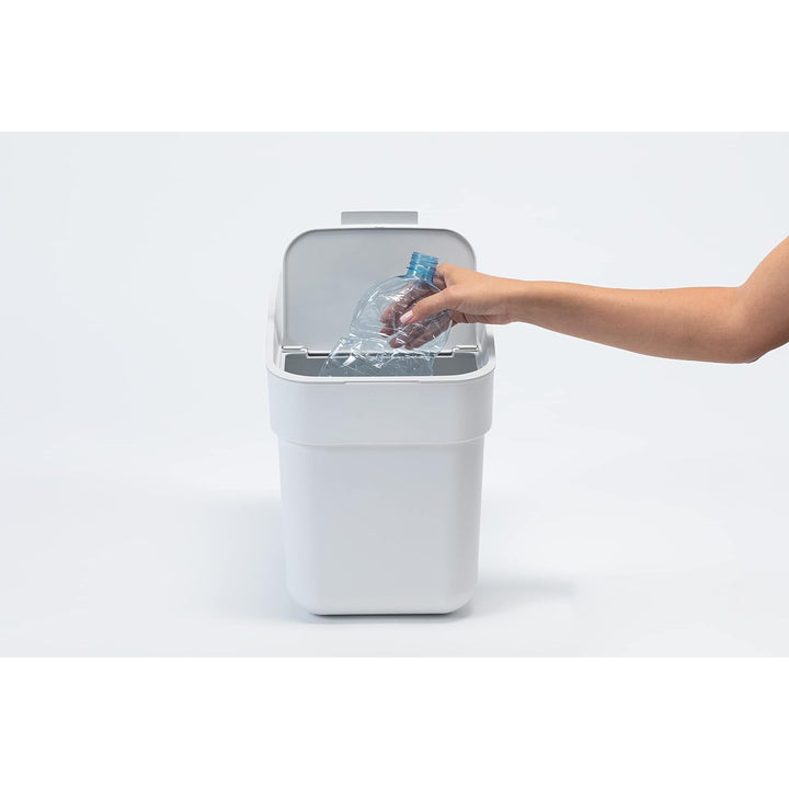 Poubelle Curver, pour le recyclage, 20 litres, blanc, Prêt à collecter