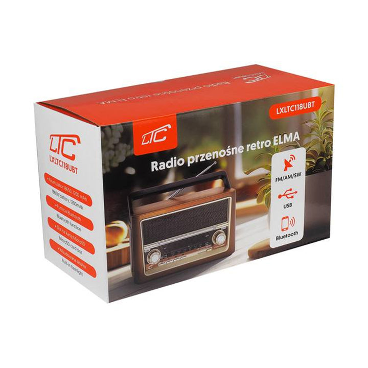 Radio portable LTC, Bluetooth, FM/AM/SW, USB, LXLTC118UBT